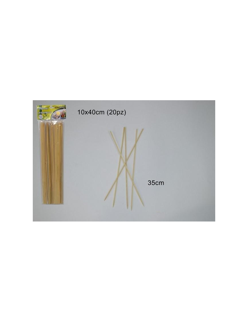 SPIEDINI BAMBOO 20 PEZZI 35 CENTIMETRI