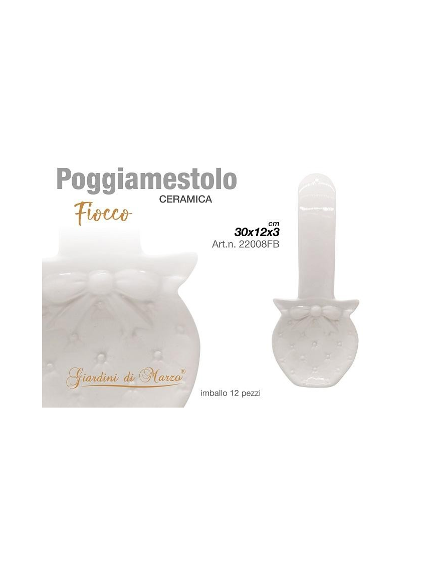 FIOCCO BIANCO POSAMESTOLO 30 CENTIMETRI