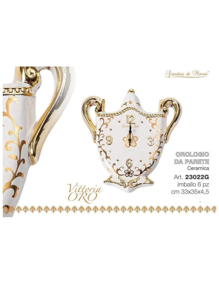 VITTORIA GOLD OROLOGIO PARETE
