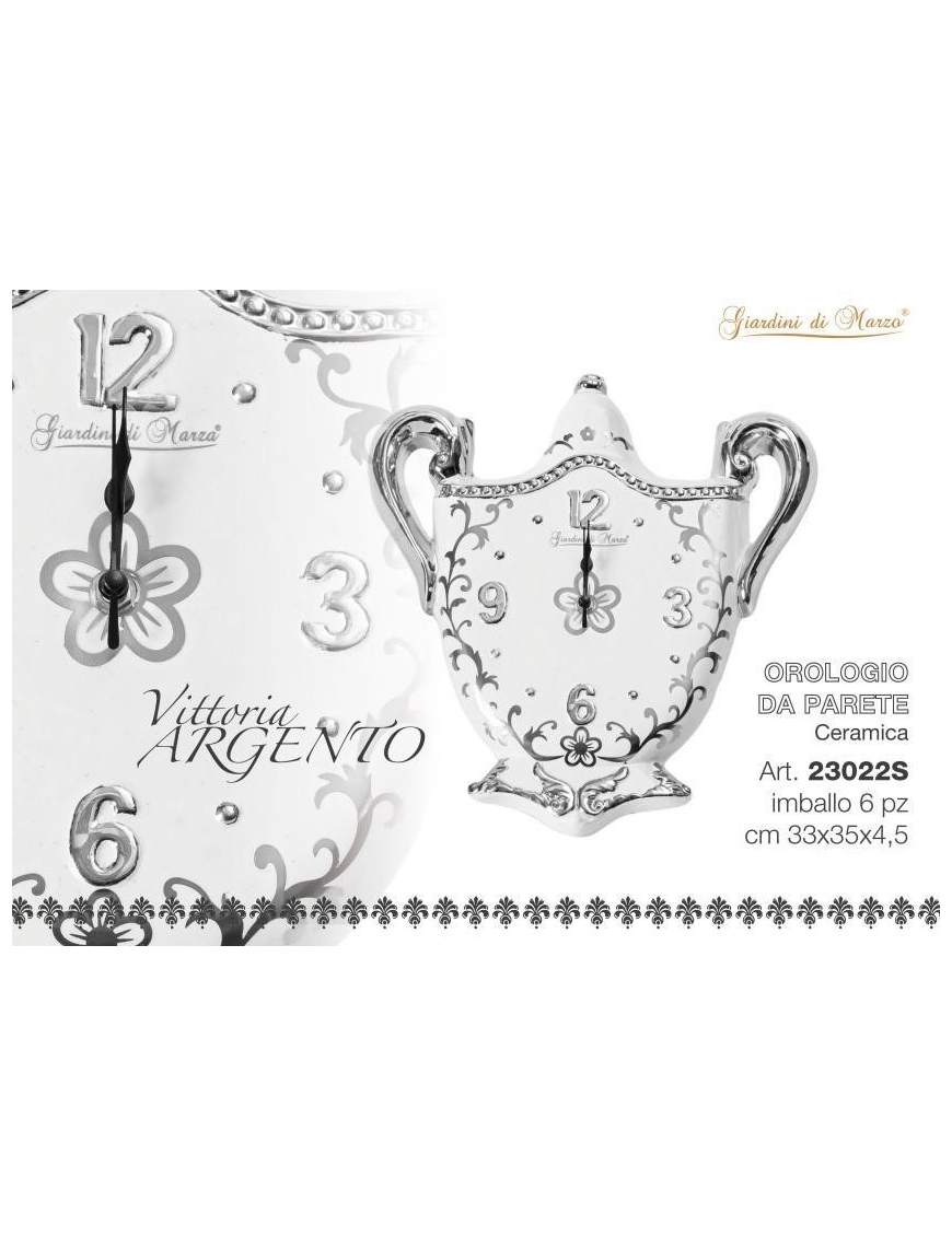 VITTORIA SILVER OROLOGIO PARETE