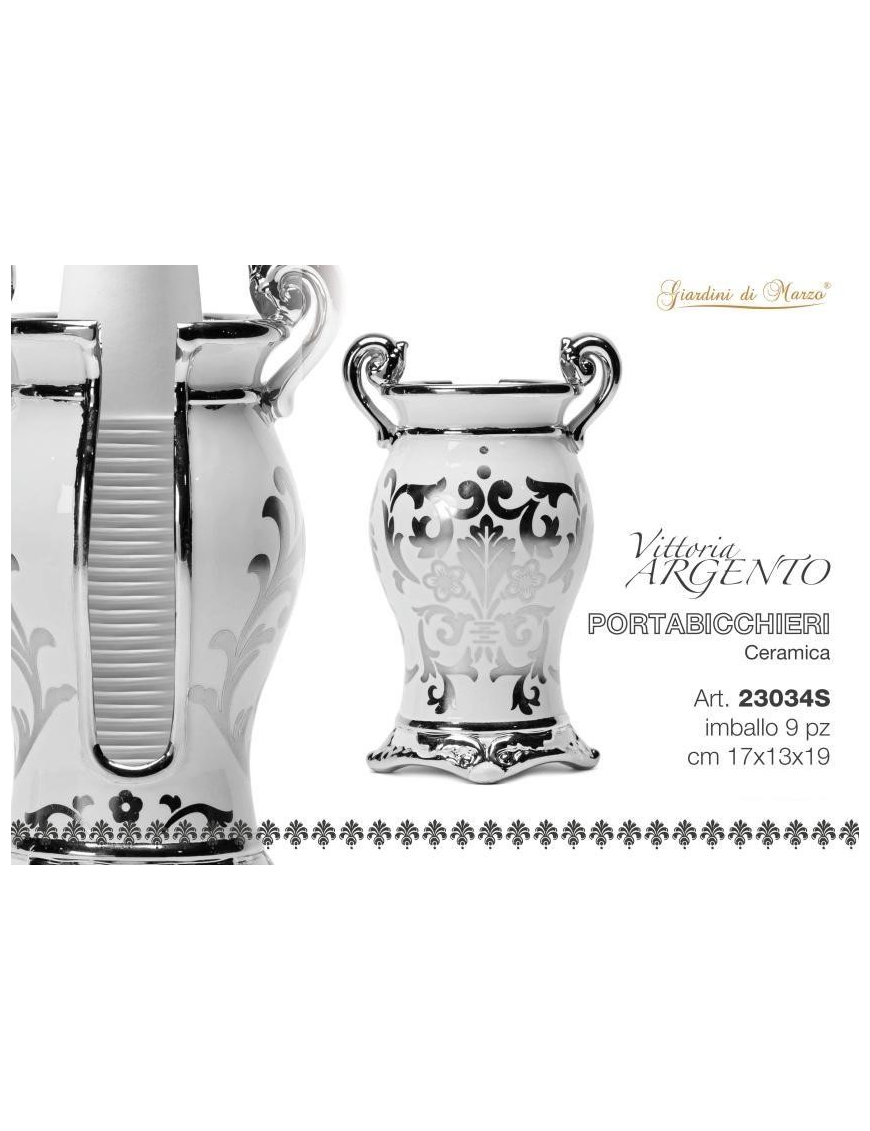 VITTORIA SILVER PORTABICCHIERI