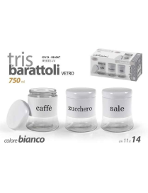 WHITE JARS 3 pieces