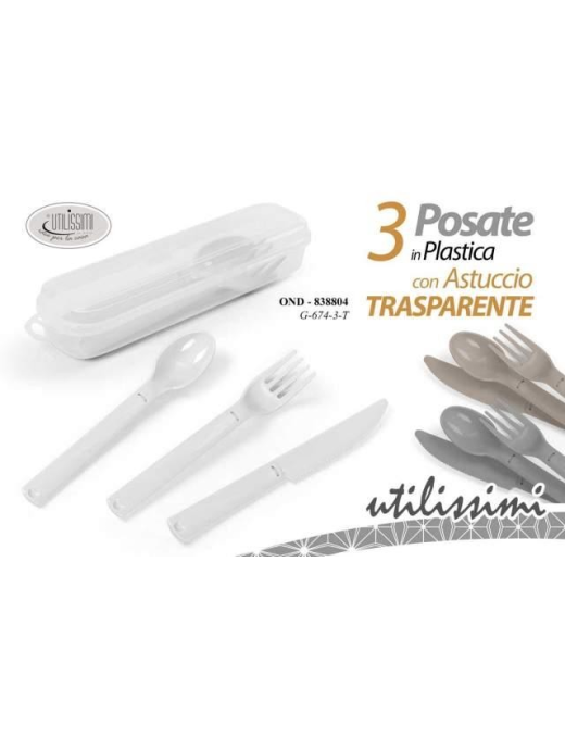 CONTAINER AND 3 CUTLERY