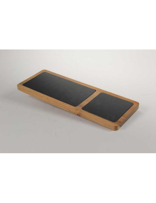 SLATE+ACACIA CHOPPING BOARD 3 pieces 35x13