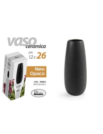 VASO OPACO BLACK CERAMICA 26cm