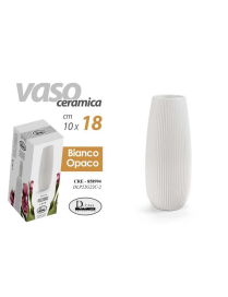 VASO OPACO WHITE CERAMICA 18cm