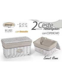 RECTANGULAR SWEET BASKET WITH LID