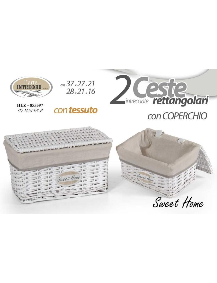 CESTINO SWEET RETTANGOLARE CON COPERCHIO