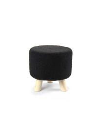 POUF TONDO NERO 28x27