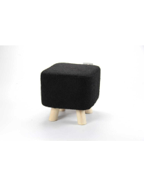 POUF QUADRO NERO 28x27