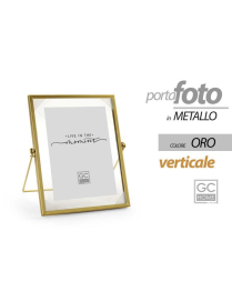 PORTA FOTO METALLO ORO 13x18