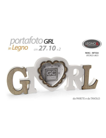 PORTA FOTO LEGNO 27x10 GIRL