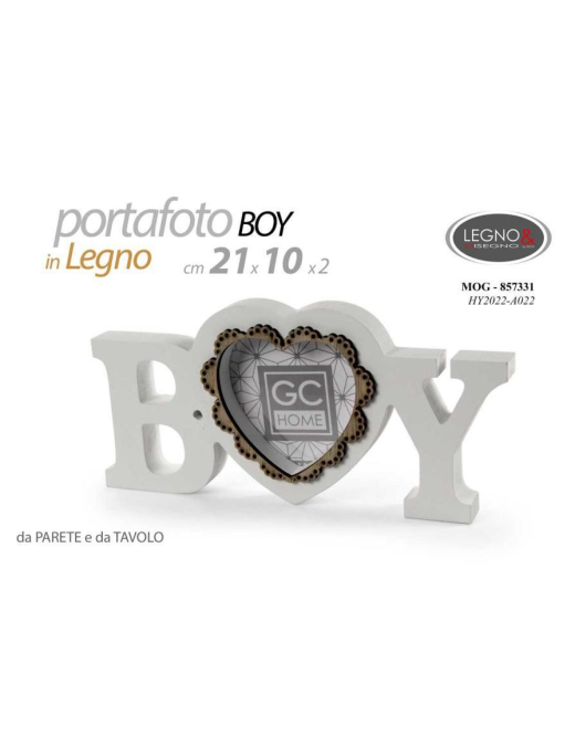 PORTA FOTO LEGNO 21x10 BOY