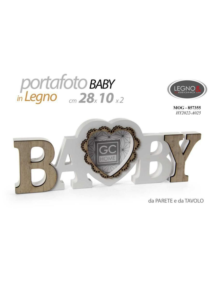 PORTA FOTO LEGNO 28x10 BABY