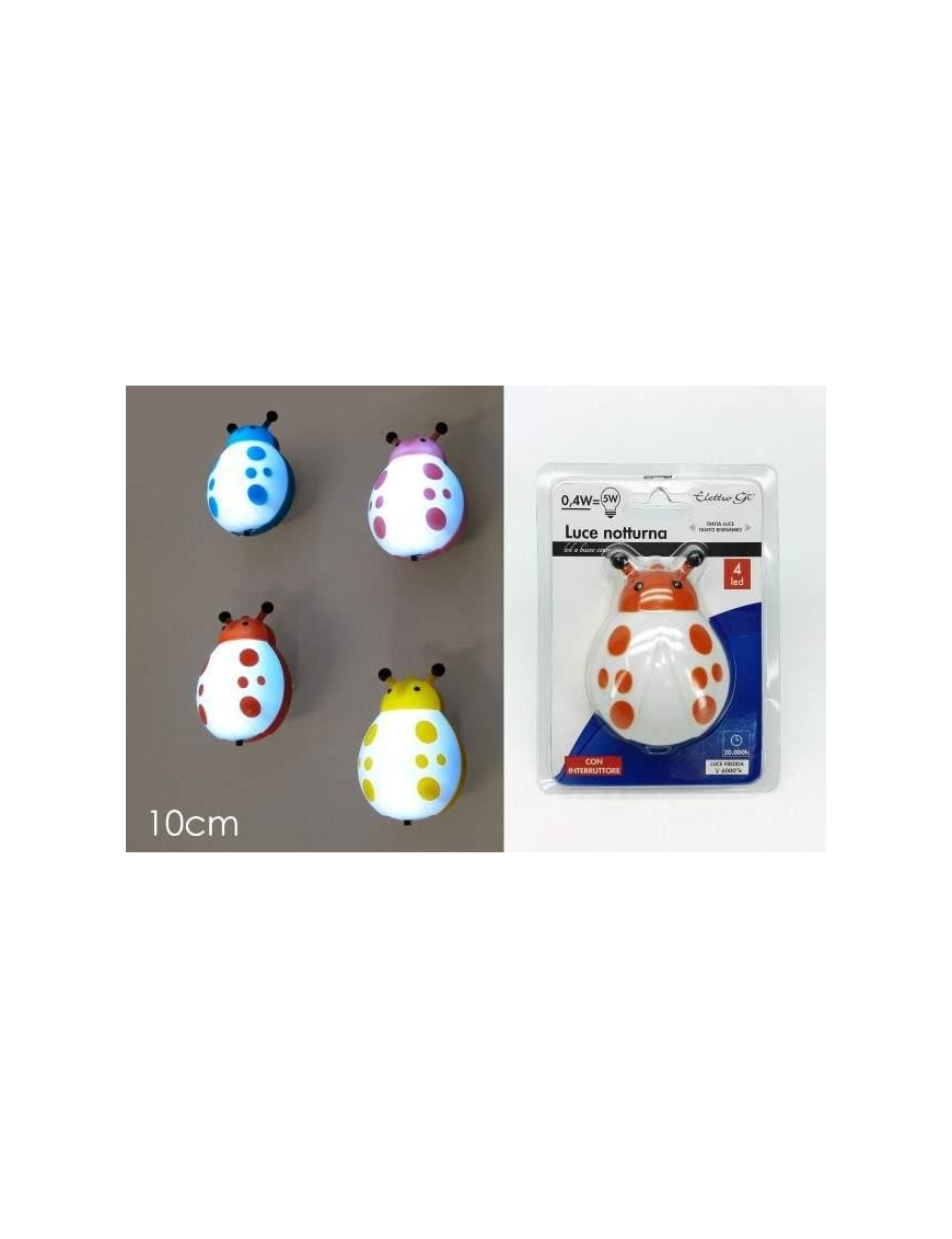 LUCE NOTTURNA LED COCCINELLA