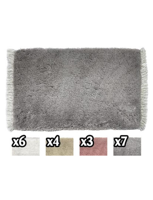 TAPPETO SOPHIE CON FRANGE 50x80 CENTIMETRI ASSORTITO