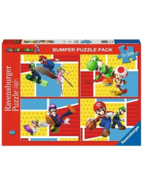 PUZZLE  100 pezzi X4 SUPER MARIO