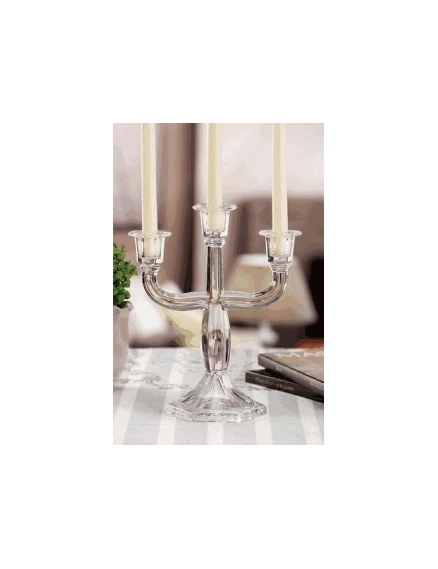 GLASS CANDLE HOLDER 23.5x12x28.5 CENTIMETERS