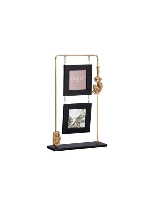 PORTA FOTO MDF+SCIMMIA 2 POSTI 21x7x34 CENTIMETRI