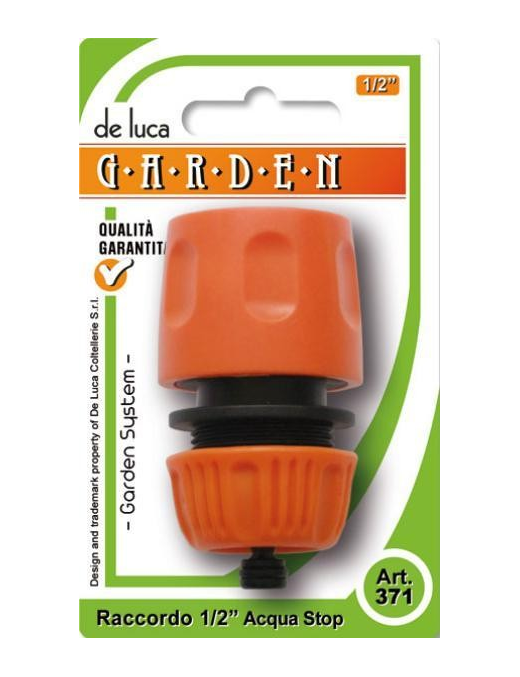 LINEA GARDEN CONNETTORE AUTOMATICO ACQUA STOP 1/2 POLLICE