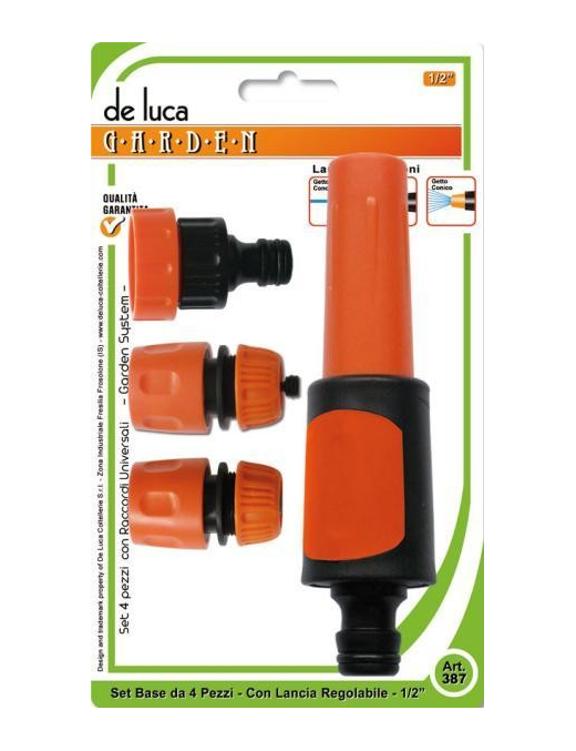 LINEA GARDEN SET BASE 4 PEZZI CON LANCIA REGOLABILE