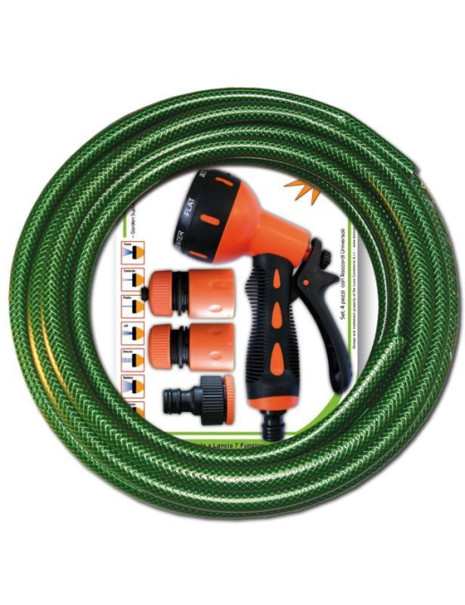 LINEA GARDEN PISTOLA 7 FUNZIONI + TUBO DA 10 METRI