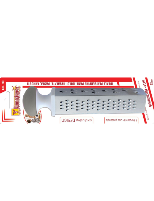 GRATTUGIA 4 FUNZIONI IN ACCIAIO INOX