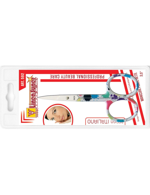 FORBICI MANICURE PUNTE RETTE COLOR
