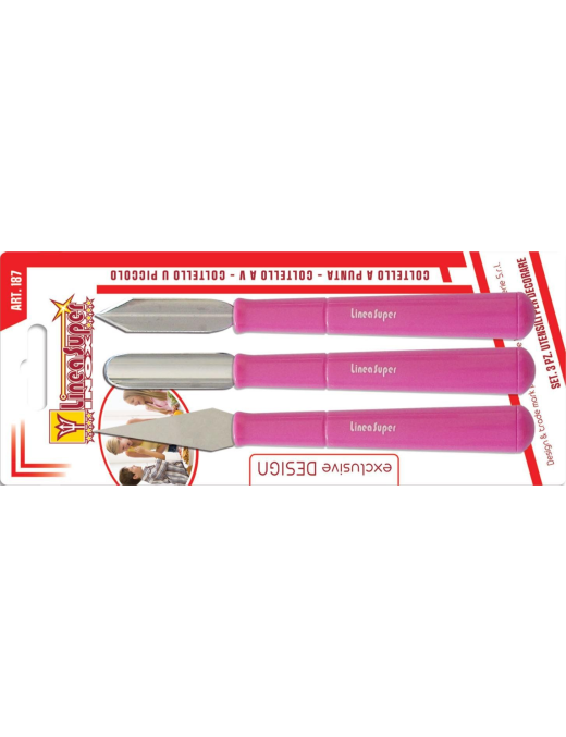 DECORATING TOOLS 3 PIECES NARROW BLADE