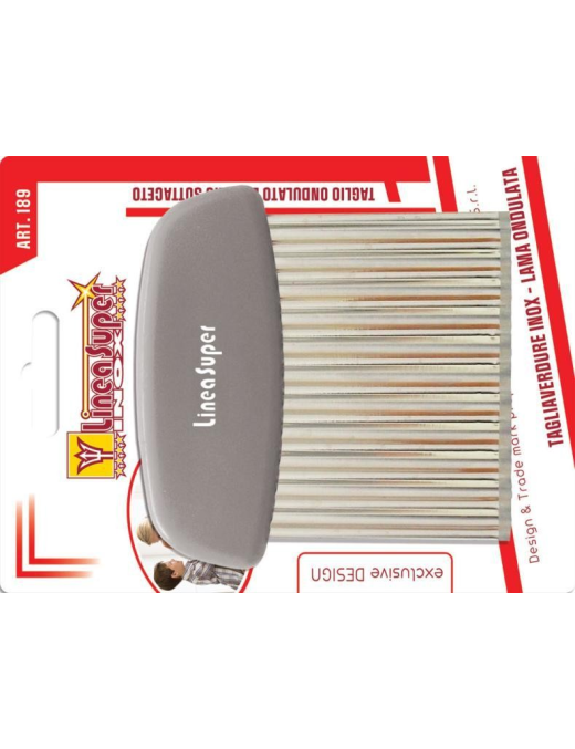 TAGLIAVERDURE IN ACCIAIO INOX CON LAMA ONDULATA