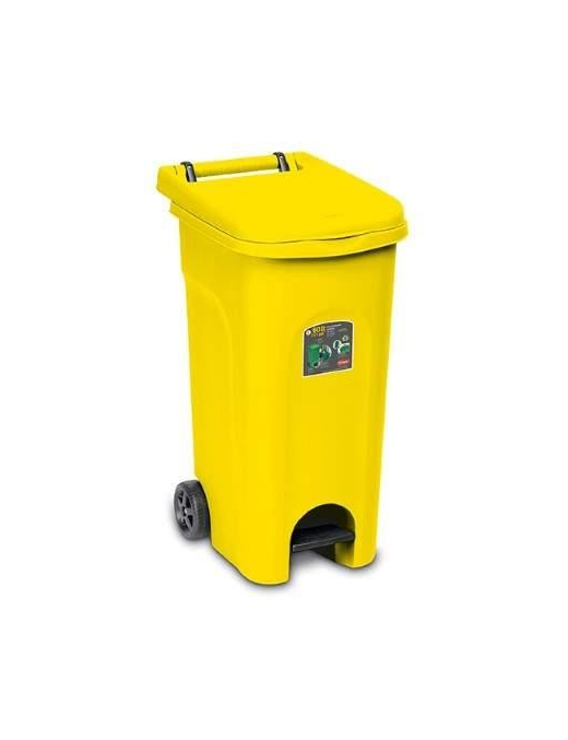 URBAN ECO PATTUMIERA PEDALE 80lt GIALLA