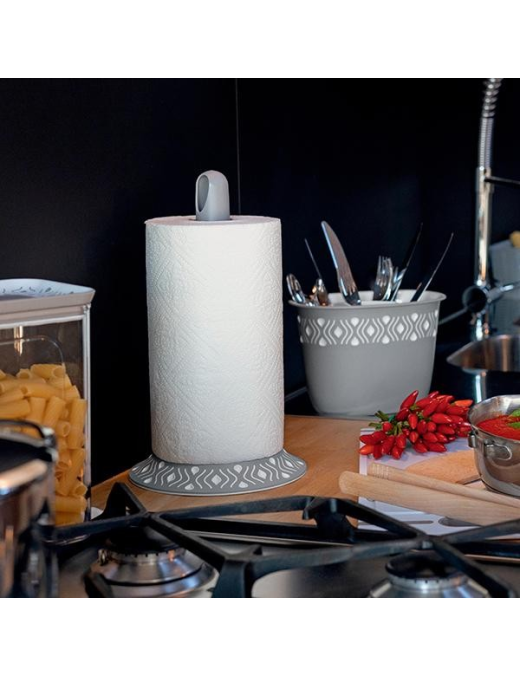 TOSCA GRAY LINE KITCHEN ROLL HOLDER diameter 17cm