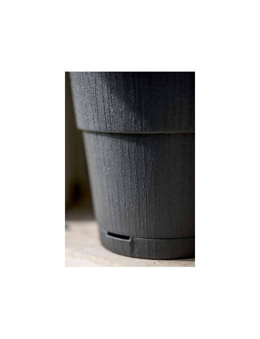 VASO ETHICA diametro 15 GRAFITE CON RISERVA ACQUA