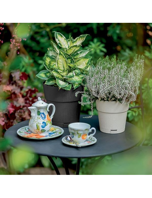VASO ETHICA diametro 30 GESSO CON RISERVA ACQUA