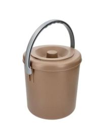 EUREKA 10lt WASTE BIN WITH TAUPE LID