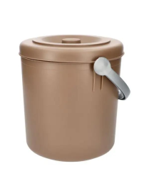 EUREKA 10lt WASTE BIN WITH TAUPE LID