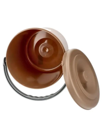 PATTUMIERA EUREKA 10lt CON COPERCHIO TORTORA