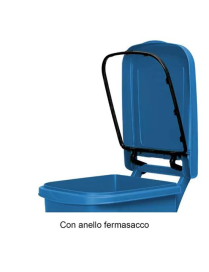 URBAN ECO PEDAL WASTE BIN 60lt BLUE