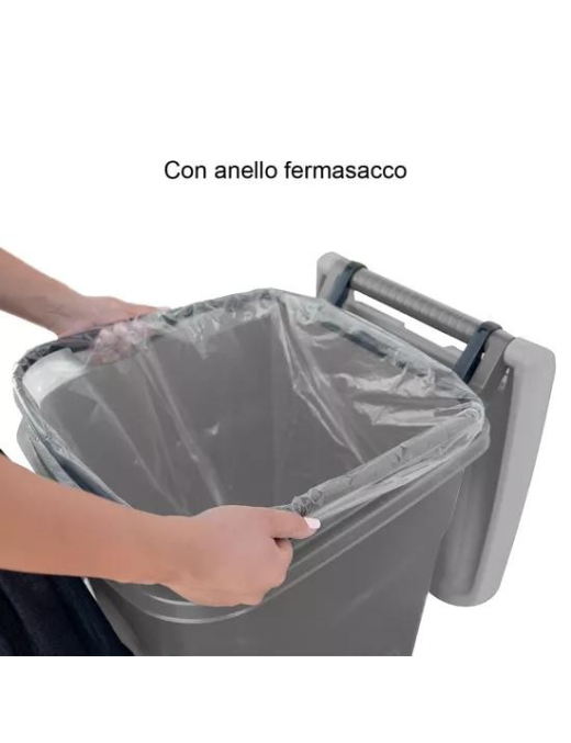 URBAN ECO PEDAL WASTE BIN 60lt GRAY