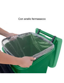 URBAN ECO PEDAL WASTE BIN 60lt GREEN