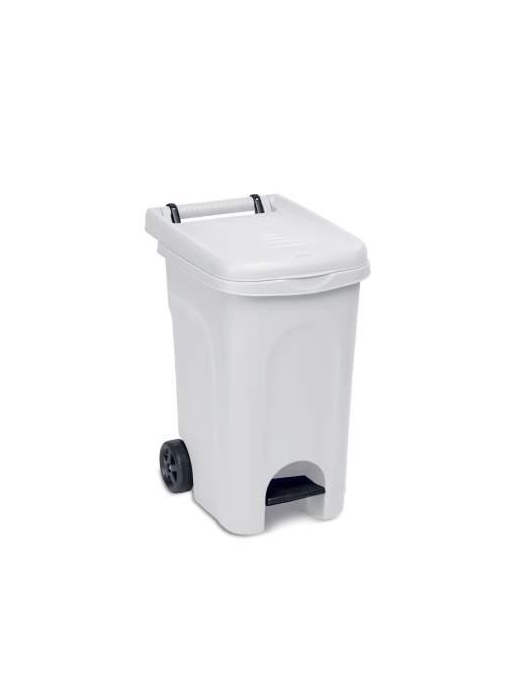 URBAN ECO PEDAL WASTE BIN 60lt WHITE