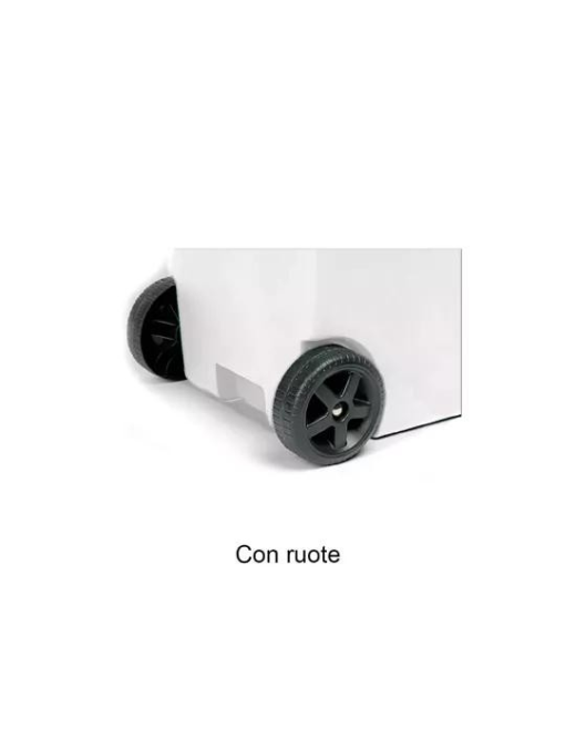 URBAN ECO PEDAL WASTE BIN 60lt WHITE