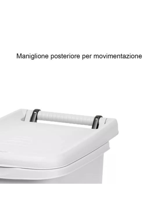 URBAN ECO PEDAL WASTE BIN 60lt WHITE