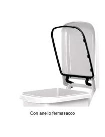URBAN ECO PEDAL WASTE BIN 60lt WHITE