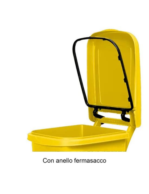 URBAN ECO PEDAL WASTE BIN 60lt YELLOW