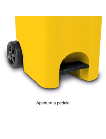 URBAN ECO PEDAL WASTE BIN 60lt YELLOW