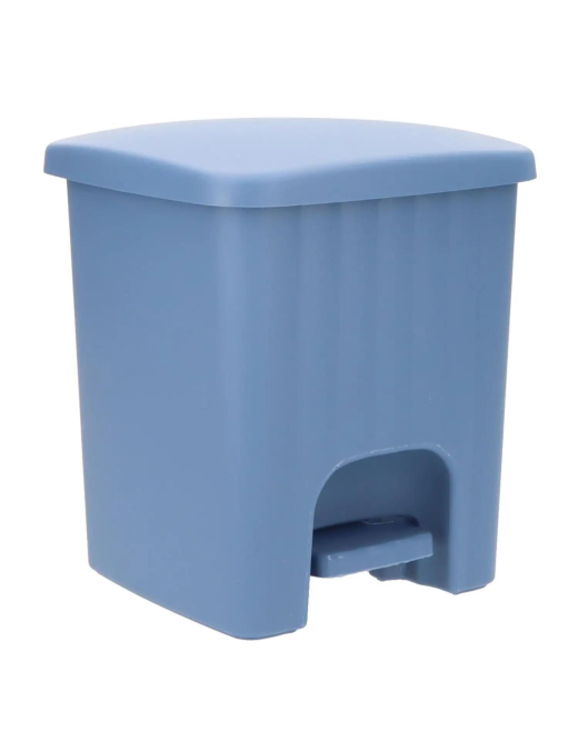 SQUARE PEDAL WASTE BIN LT4.5 BLUE