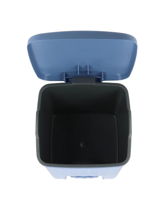 SQUARE PEDAL WASTE BIN LT4.5 BLUE