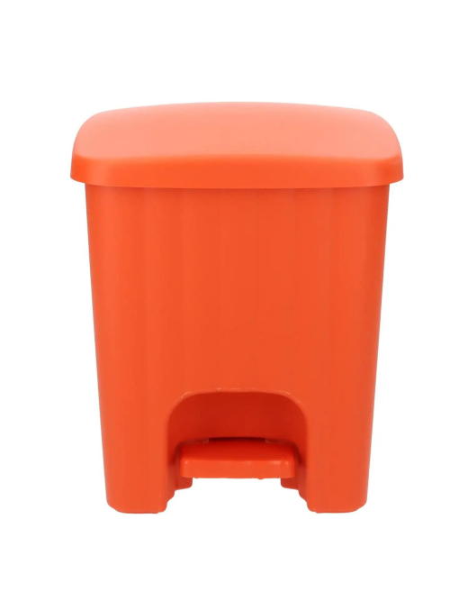 SQUARE PEDAL WASTE BIN 4.5 LT ORANGE