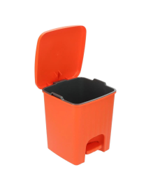 SQUARE PEDAL WASTE BIN 4.5 LT ORANGE